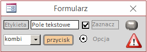 Widok formularza